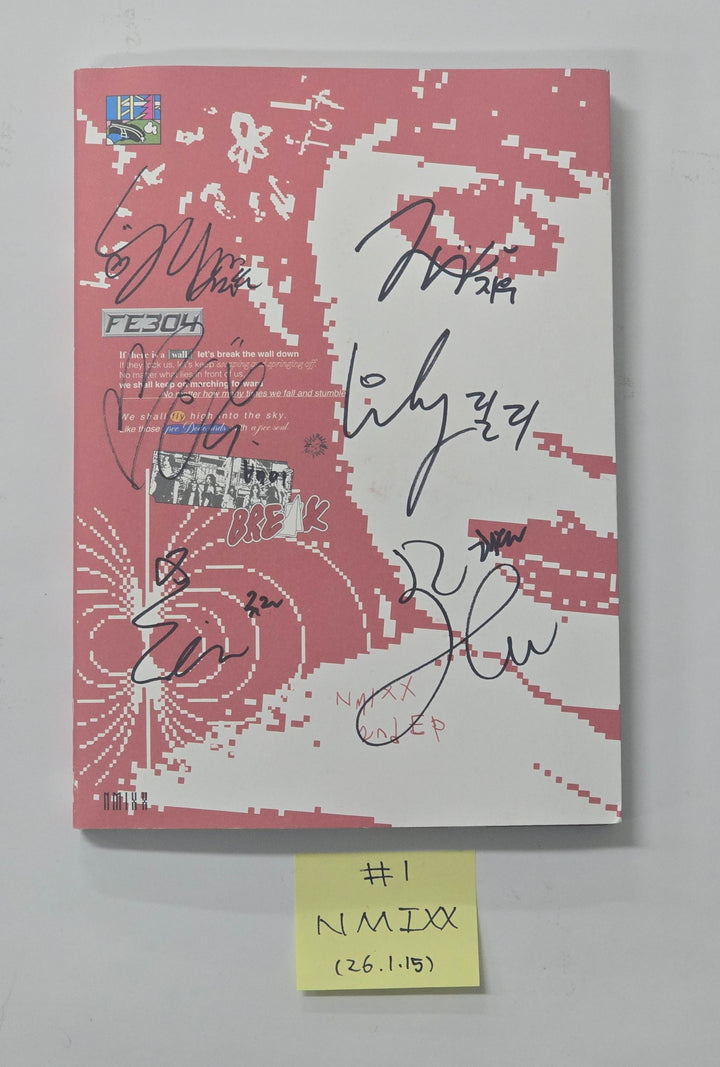 NMIXX "Fe3O4: BREAK & A Midsummer NMIXX's Dream & EXPERGO" - Hand Autographed(Signed) Promo Album [26.1.15]