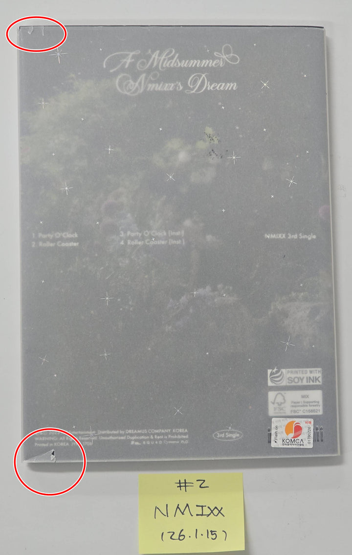 NMIXX "Fe3O4: BREAK & A Midsummer NMIXX's Dream & EXPERGO" - Hand Autographed(Signed) Promo Album [26.1.15]