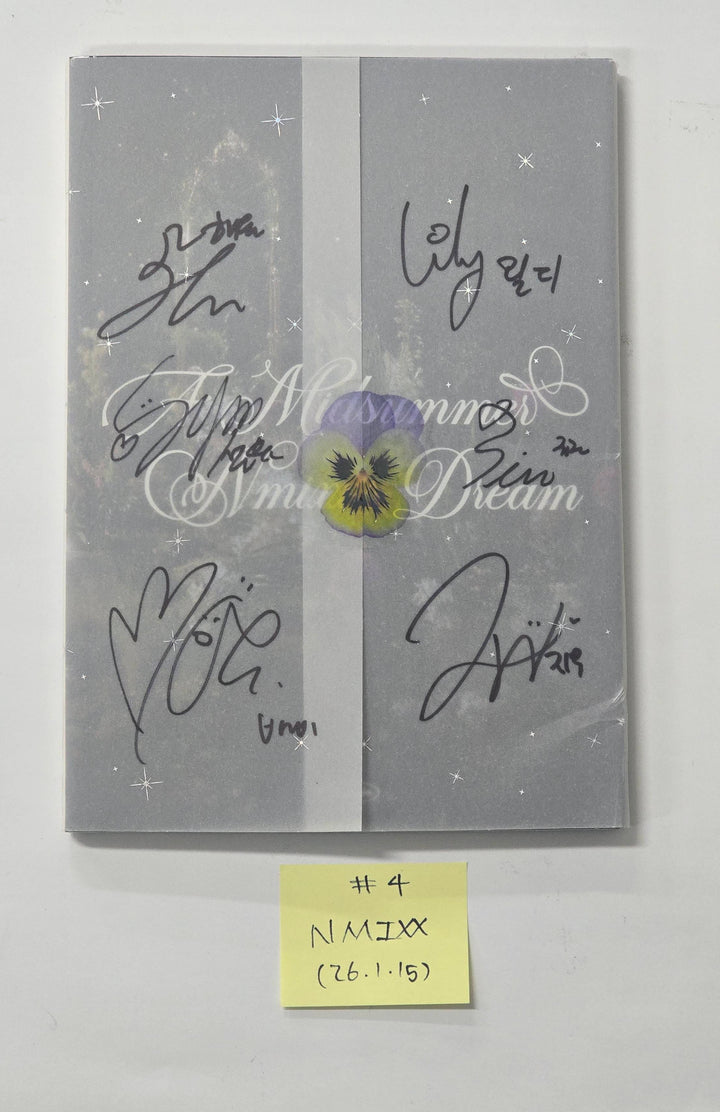 NMIXX "Fe3O4: BREAK & A Midsummer NMIXX's Dream & EXPERGO" - Hand Autographed(Signed) Promo Album [26.1.15]