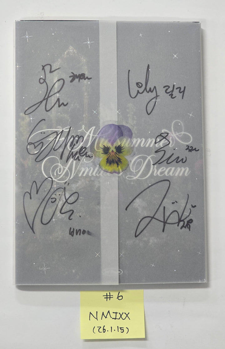 NMIXX "Fe3O4: BREAK & A Midsummer NMIXX's Dream & EXPERGO" - Hand Autographed(Signed) Promo Album [26.1.15]