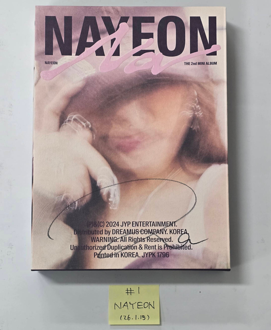 Nayeon (Of TWICE) "NA" - Hand Autographed(Signed) Promo Album [26.1.15]