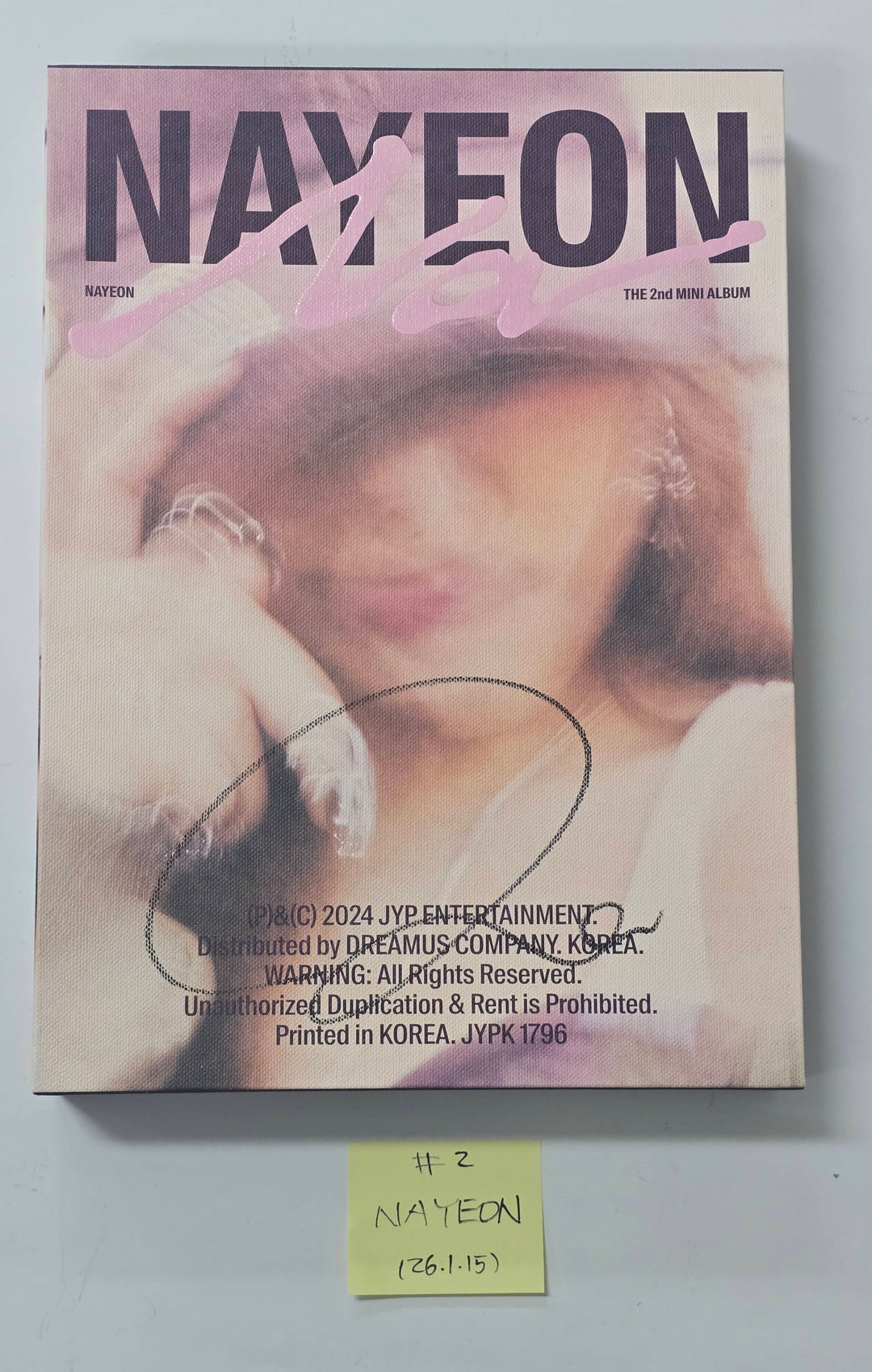 Nayeon (Of TWICE) "NA" - Hand Autographed(Signed) Promo Album [26.1.15]