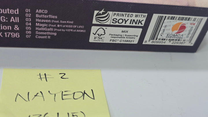 Nayeon (Of TWICE) "NA" - Hand Autographed(Signed) Promo Album [26.1.15]