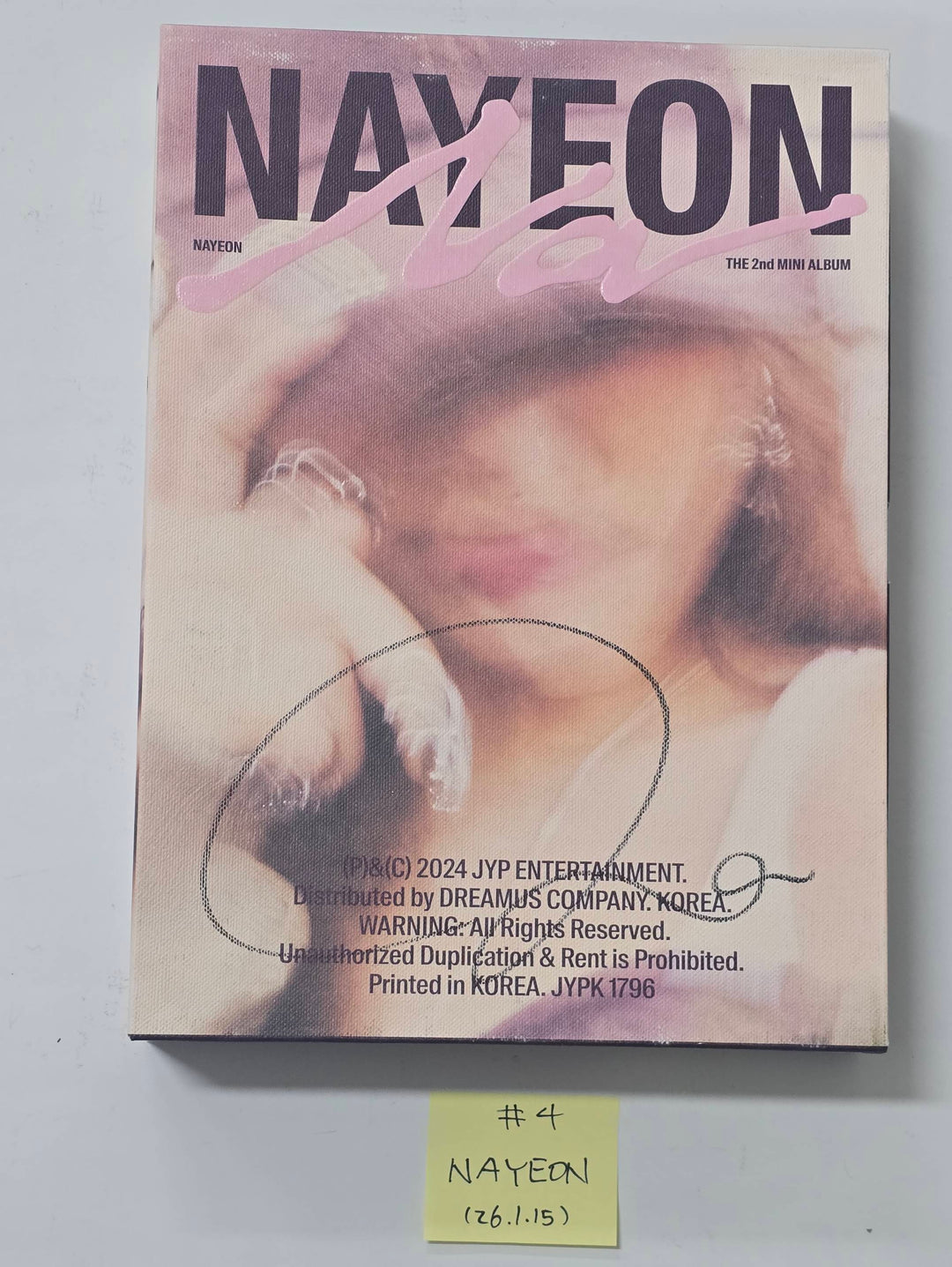 Nayeon (Of TWICE) "NA" - Hand Autographed(Signed) Promo Album [26.1.15]