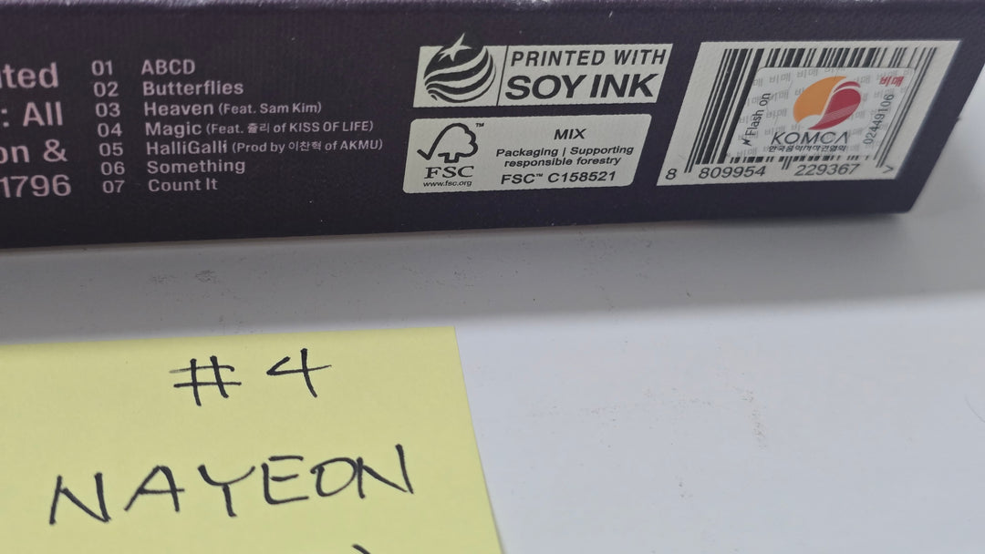 Nayeon (Of TWICE) "NA" - Hand Autographed(Signed) Promo Album [26.1.15]