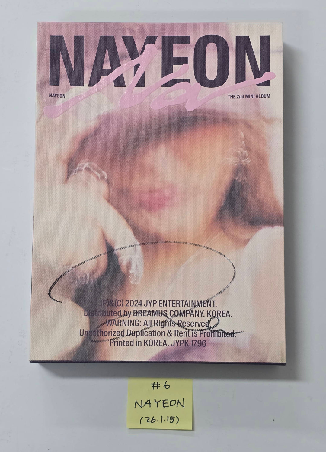 Nayeon (Of TWICE) "NA" - Hand Autographed(Signed) Promo Album [26.1.15]