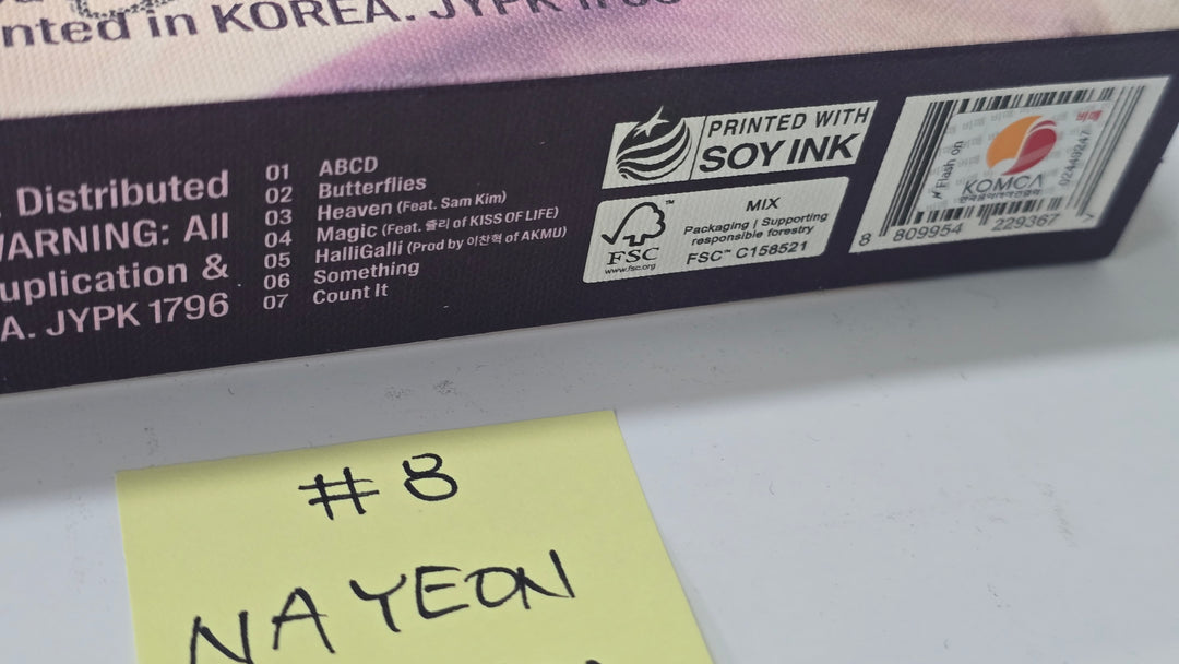 Nayeon (Of TWICE) "NA" - Hand Autographed(Signed) Promo Album [26.1.15]