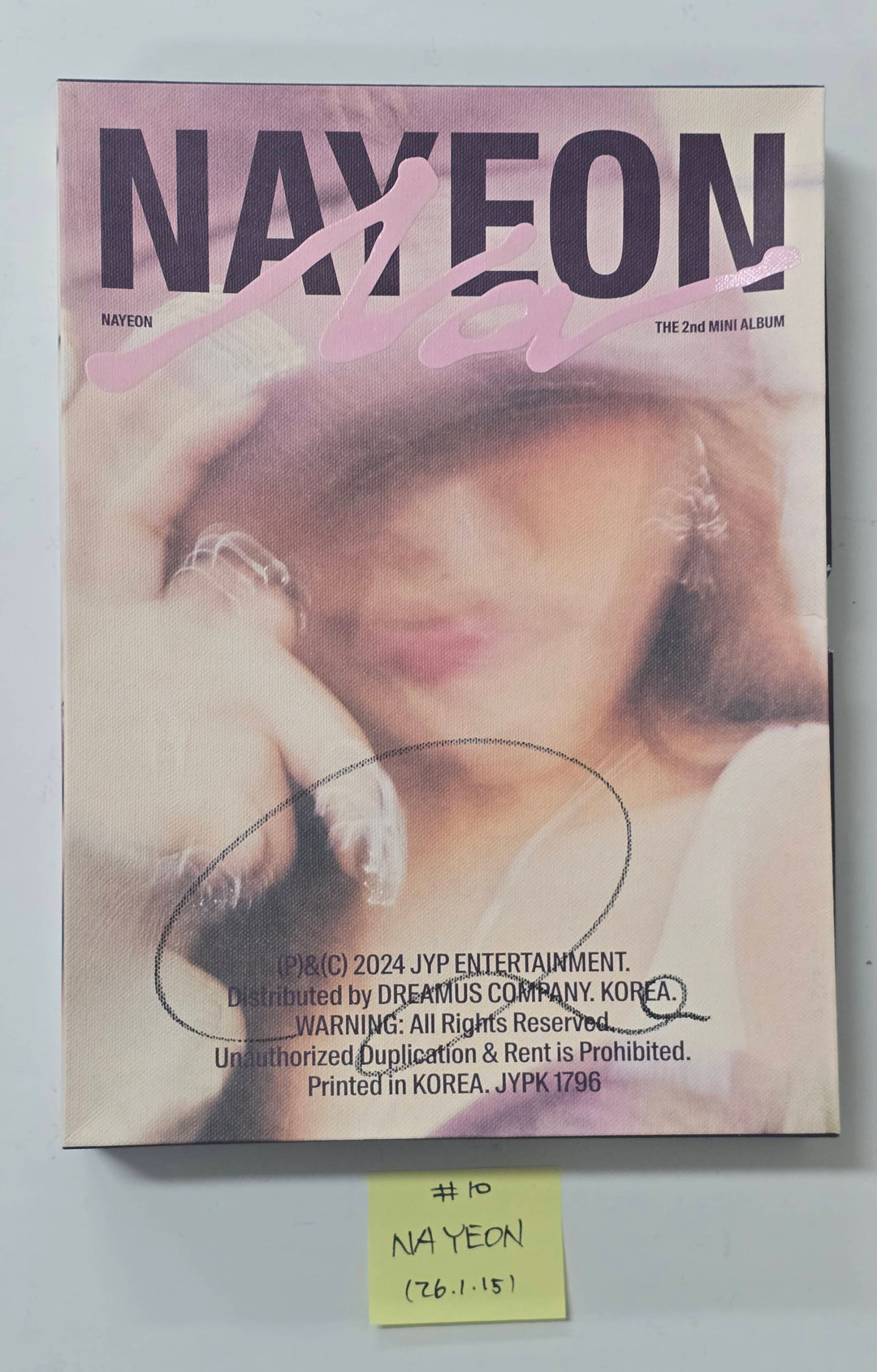 Nayeon (Of TWICE) "NA" - Hand Autographed(Signed) Promo Album [26.1.15]
