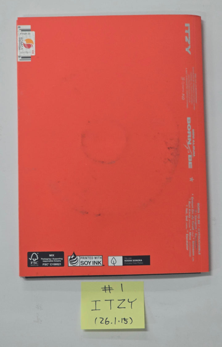 ITZY "BORN TO BE", YEJI "AIR" - Hand Autographed(Signed) Promo Album [26.1.15]