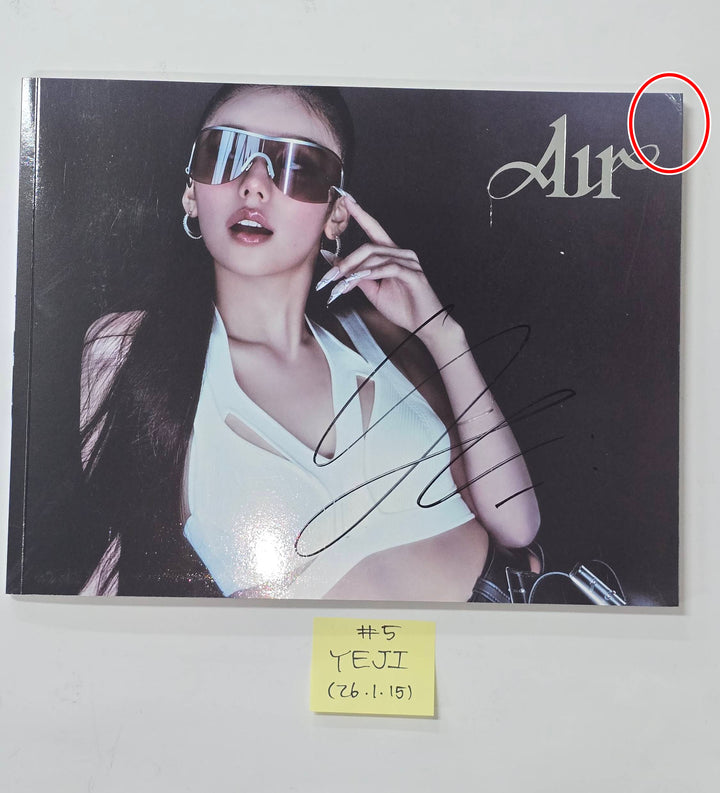 ITZY "BORN TO BE", YEJI "AIR" - Hand Autographed(Signed) Promo Album [26.1.15]