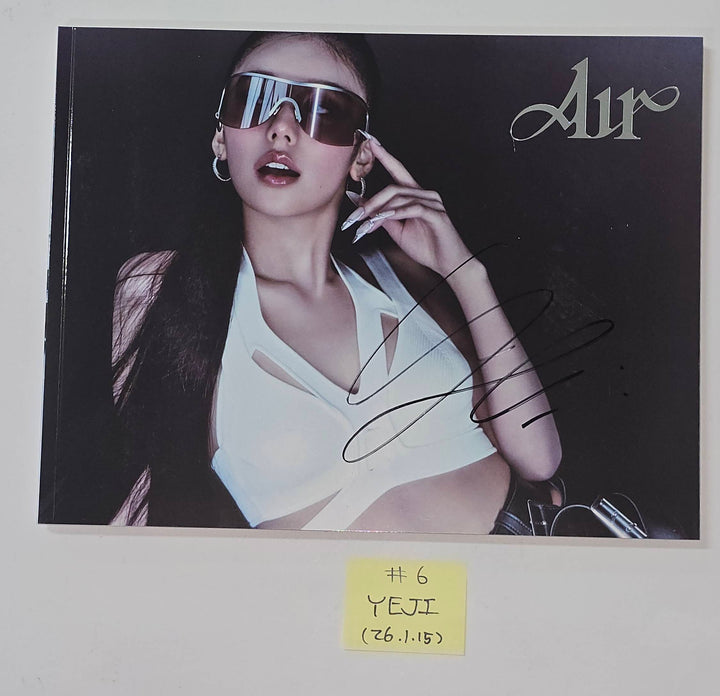 ITZY "BORN TO BE", YEJI "AIR" - Hand Autographed(Signed) Promo Album [26.1.15]