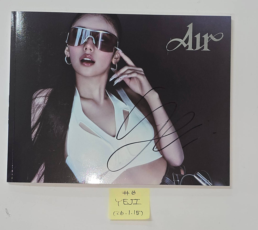ITZY "BORN TO BE", YEJI "AIR" - Hand Autographed(Signed) Promo Album [26.1.15]