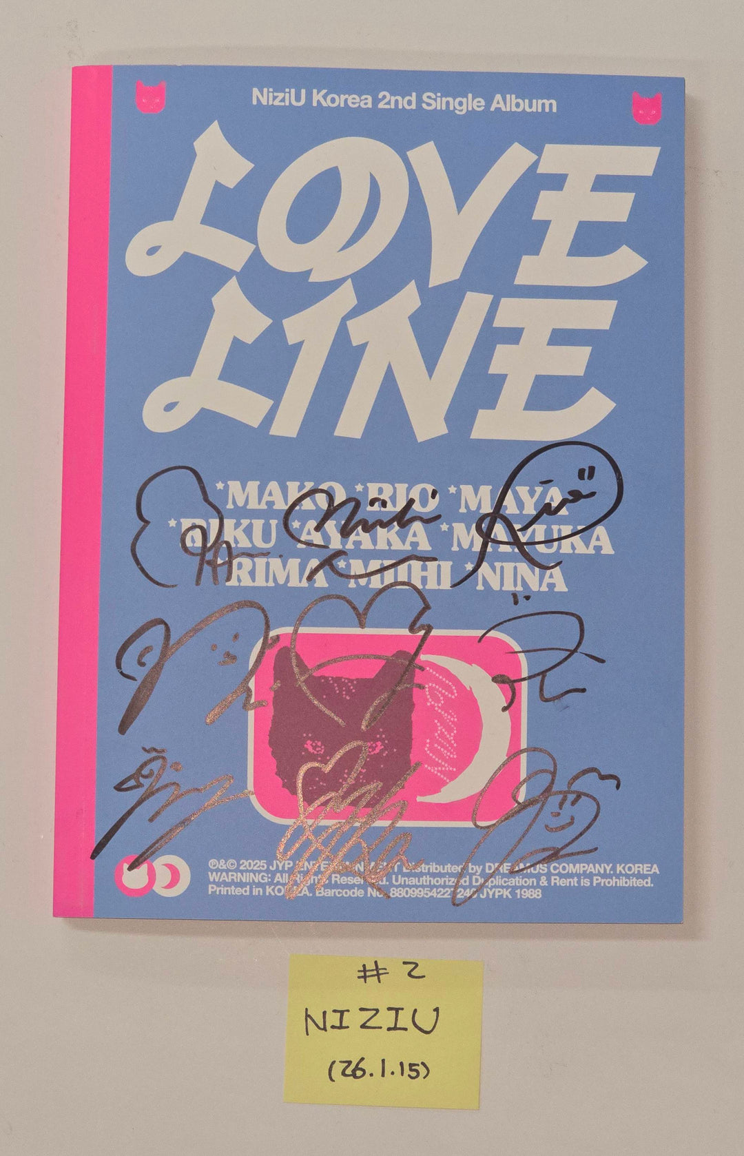 Xdinary Heroes "LXVE to DEATH", NiziU "LOVE LINE" - Hand Autographed(Signed) Promo Album [26.1.15]