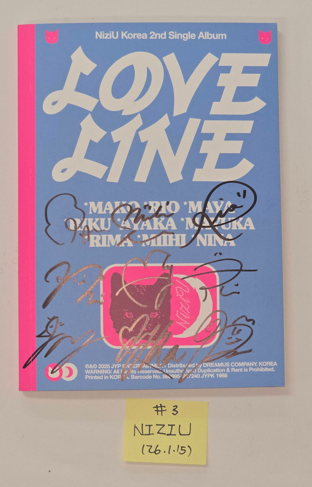 Xdinary Heroes "LXVE to DEATH", NiziU "LOVE LINE" - Hand Autographed(Signed) Promo Album [26.1.15]