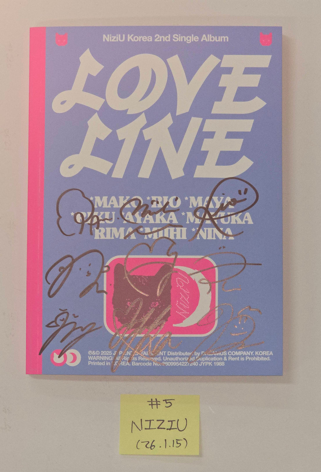 Xdinary Heroes "LXVE to DEATH", NiziU "LOVE LINE" - Hand Autographed(Signed) Promo Album [26.1.15]