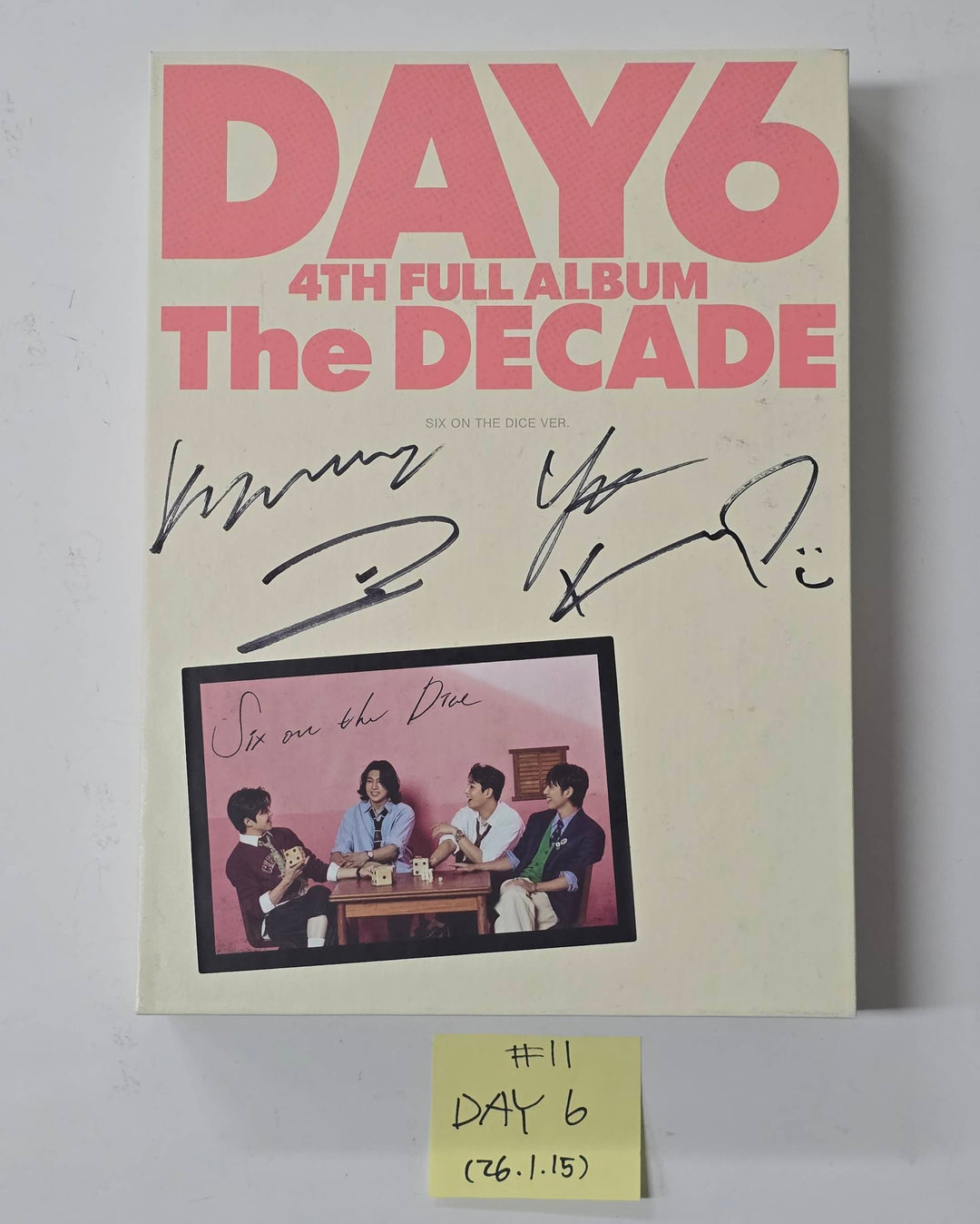 KickFlip "Flip it, Kick it!", DAY6 "The DECADE" - Hand Autographed(Signed) Promo Album [26.1.15]