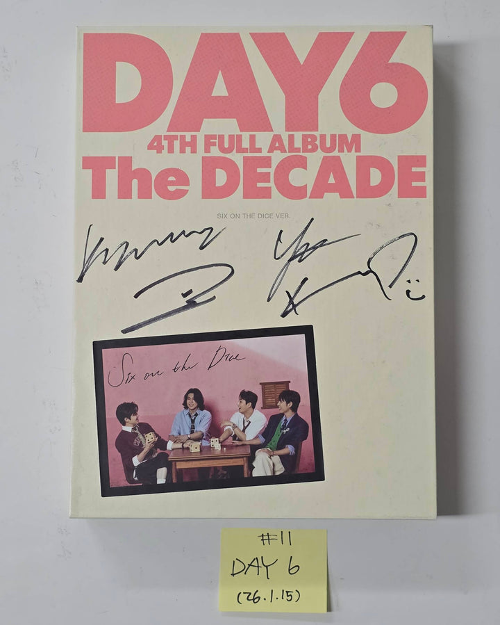 KickFlip "Flip it, Kick it!", DAY6 "The DECADE" - Hand Autographed(Signed) Promo Album [26.1.15]