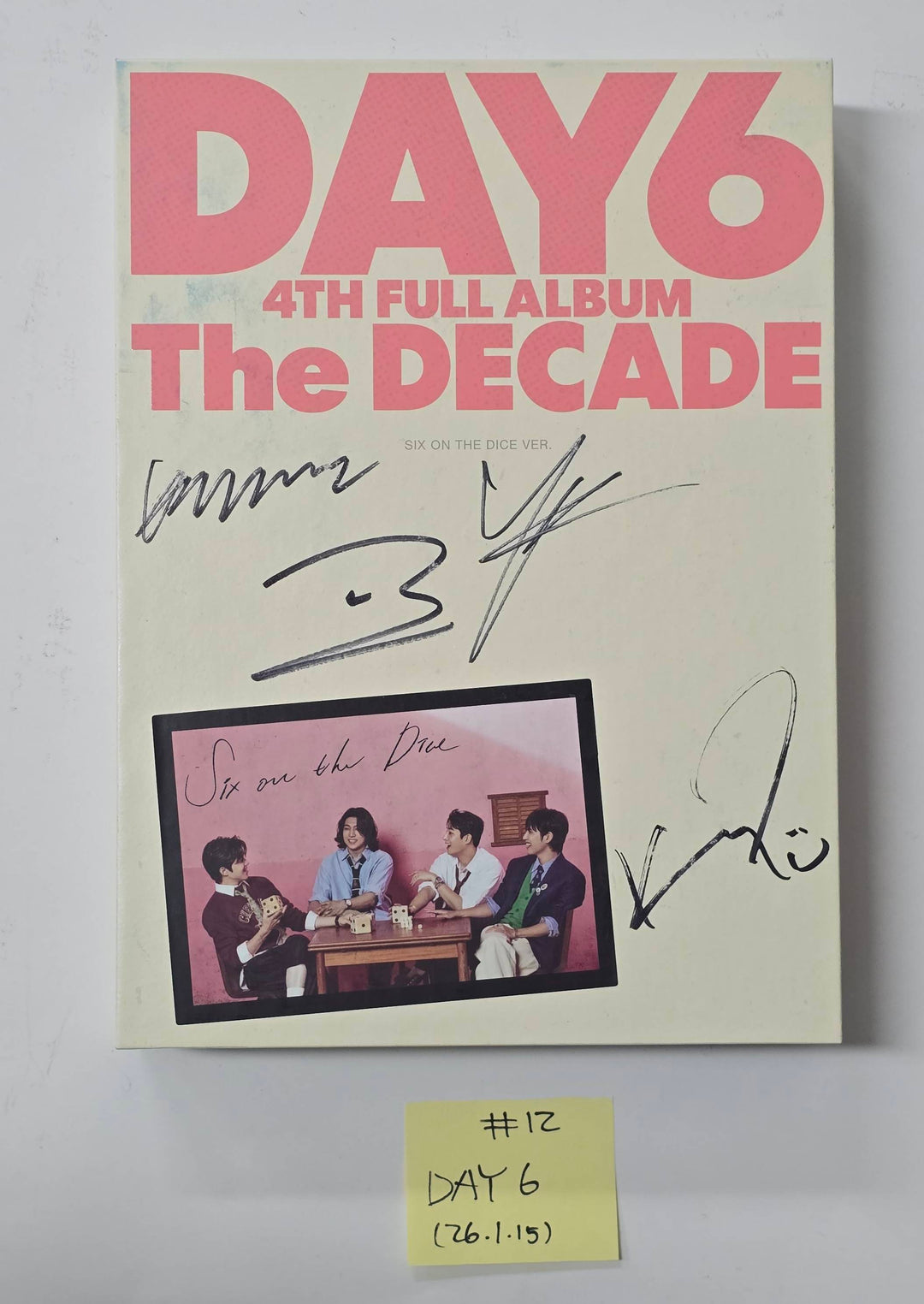KickFlip "Flip it, Kick it!", DAY6 "The DECADE" - Hand Autographed(Signed) Promo Album [26.1.15]