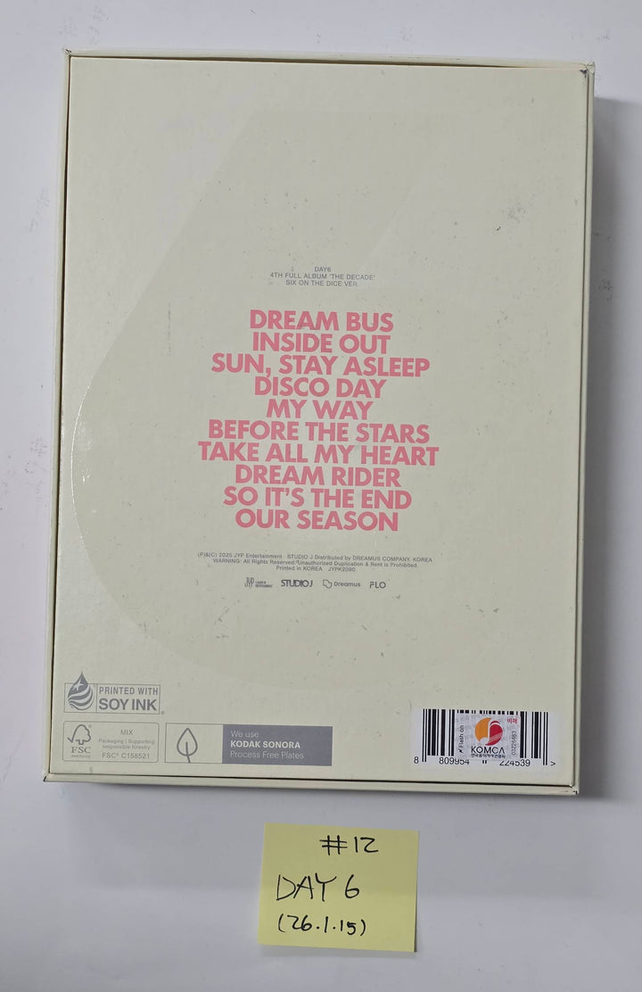 KickFlip "Flip it, Kick it!", DAY6 "The DECADE" - Hand Autographed(Signed) Promo Album [26.1.15]