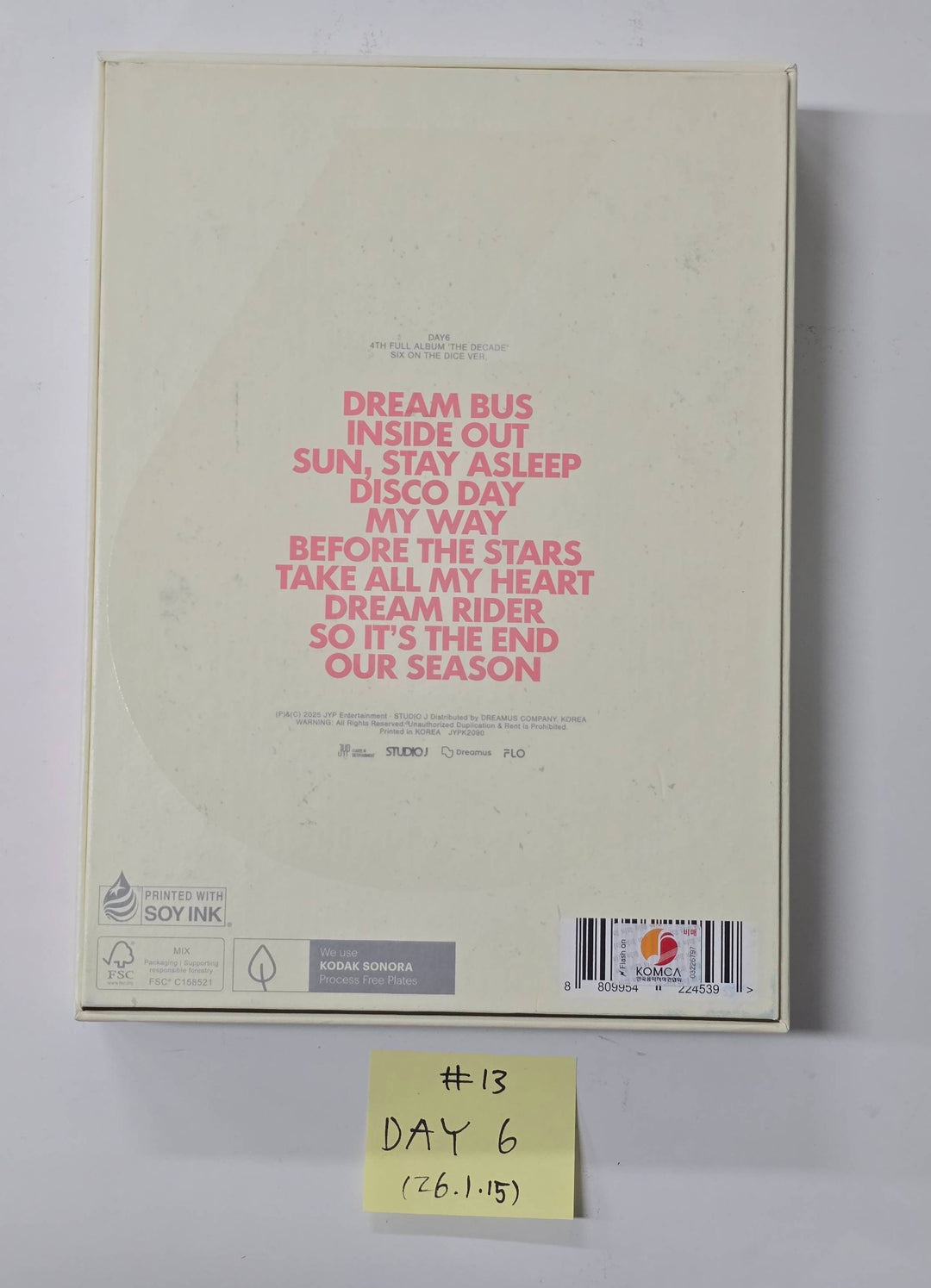 KickFlip "Flip it, Kick it!", DAY6 "The DECADE" - Hand Autographed(Signed) Promo Album [26.1.15]