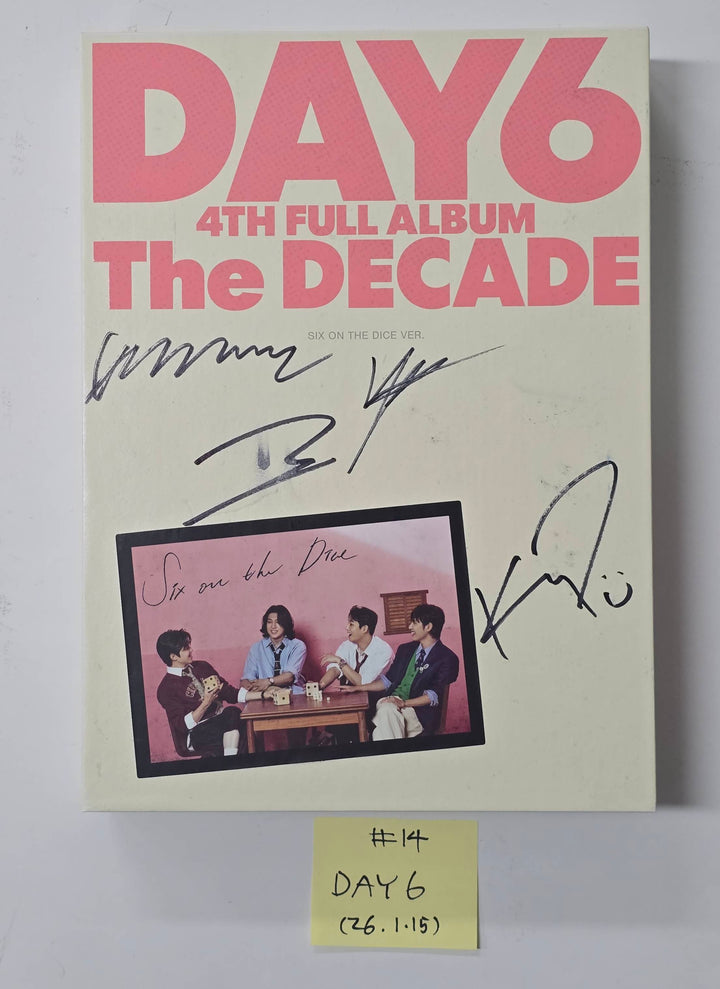 KickFlip "Flip it, Kick it!", DAY6 "The DECADE" - Hand Autographed(Signed) Promo Album [26.1.15]