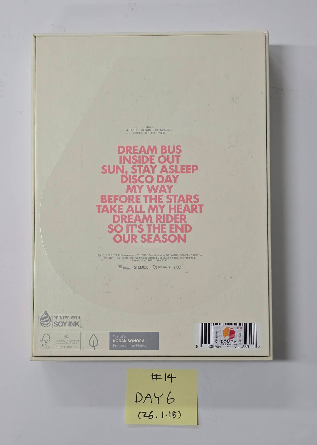 KickFlip "Flip it, Kick it!", DAY6 "The DECADE" - Hand Autographed(Signed) Promo Album [26.1.15]