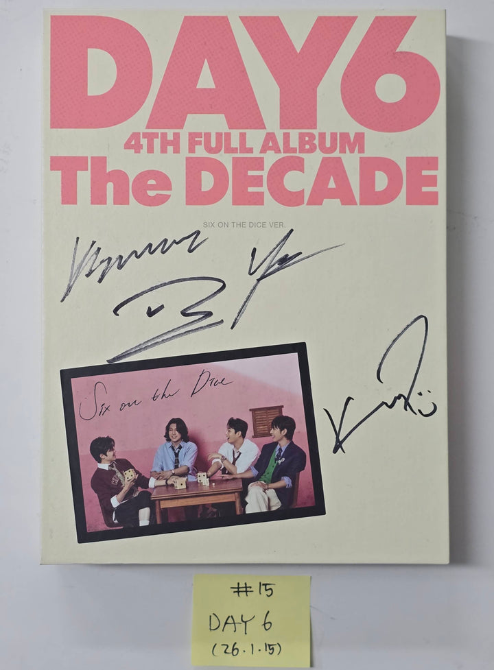KickFlip "Flip it, Kick it!", DAY6 "The DECADE" - Hand Autographed(Signed) Promo Album [26.1.15]