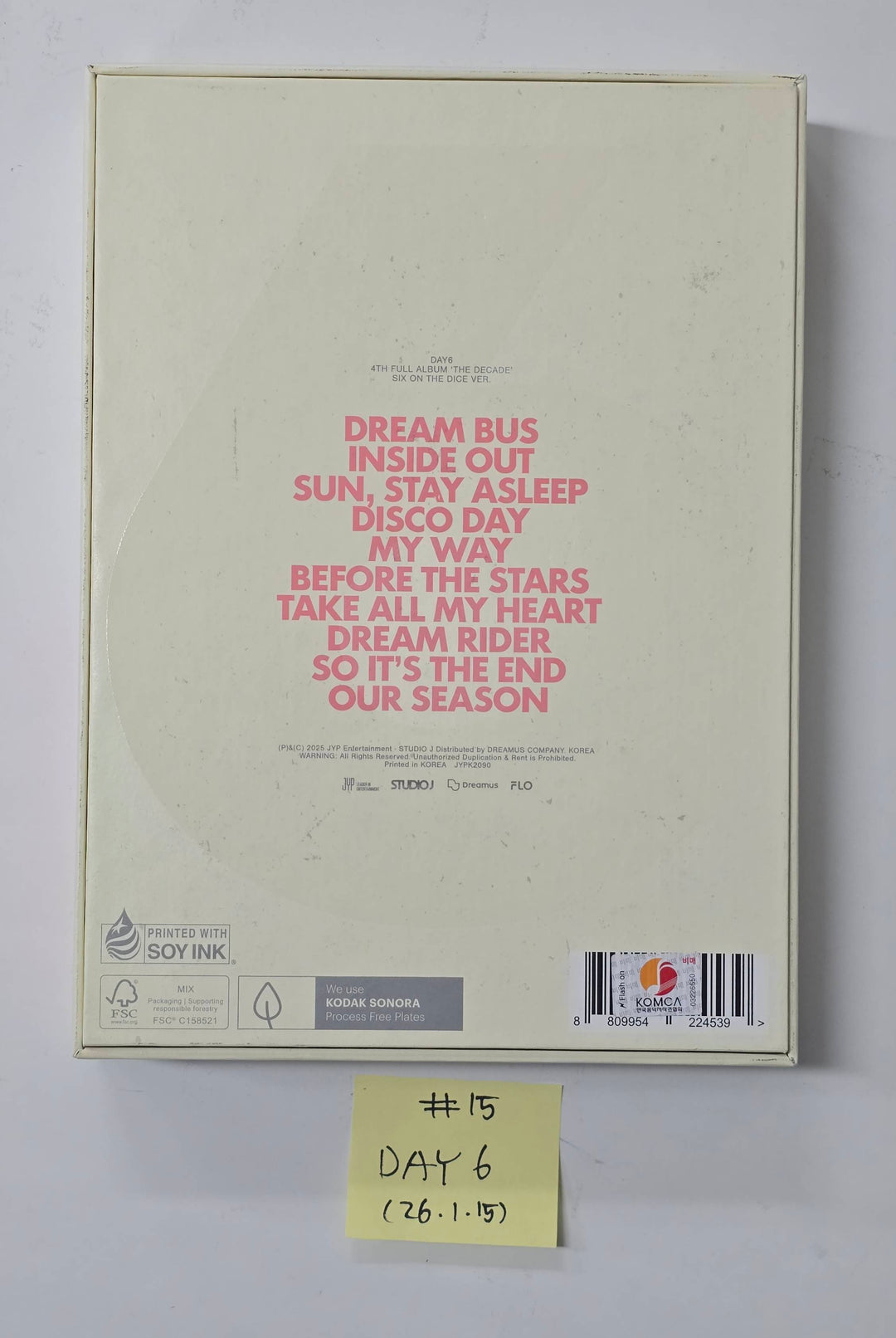 KickFlip "Flip it, Kick it!", DAY6 "The DECADE" - Hand Autographed(Signed) Promo Album [26.1.15]