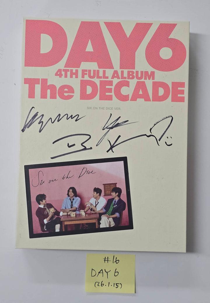 KickFlip "Flip it, Kick it!", DAY6 "The DECADE" - Hand Autographed(Signed) Promo Album [26.1.15]