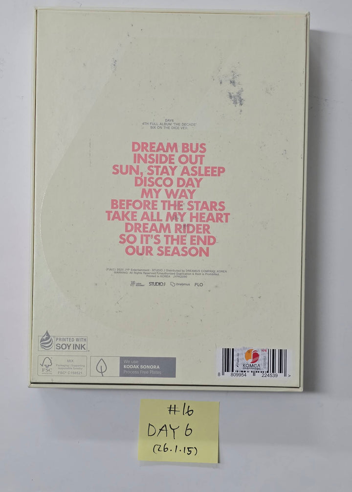 KickFlip "Flip it, Kick it!", DAY6 "The DECADE" - Hand Autographed(Signed) Promo Album [26.1.15]