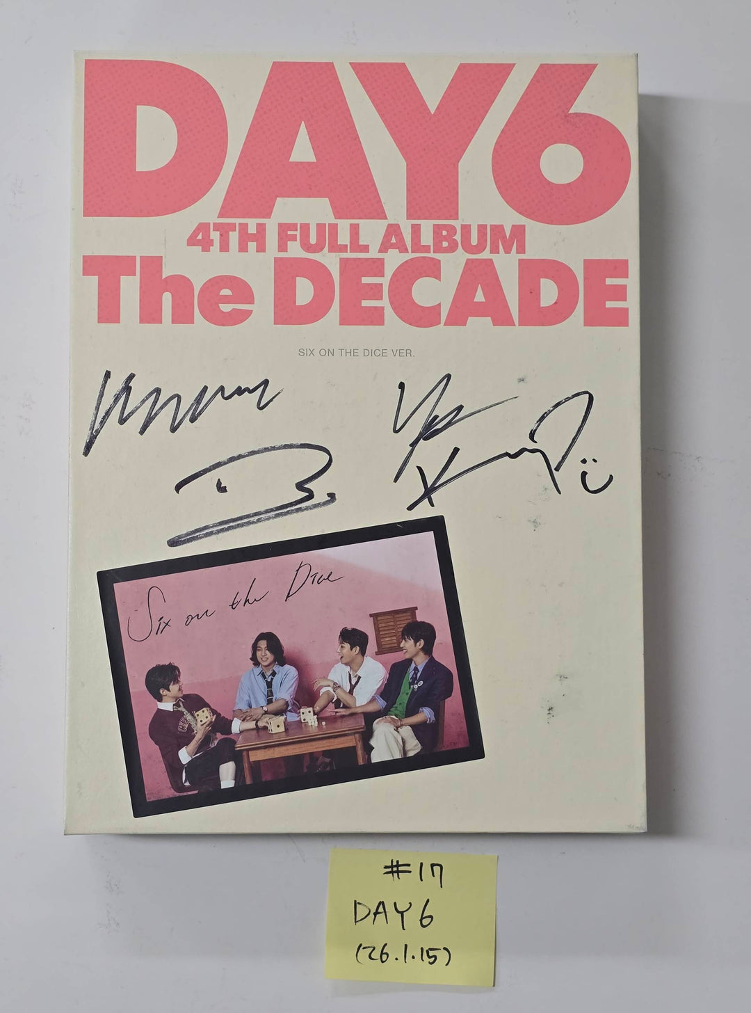 KickFlip "Flip it, Kick it!", DAY6 "The DECADE" - Hand Autographed(Signed) Promo Album [26.1.15]
