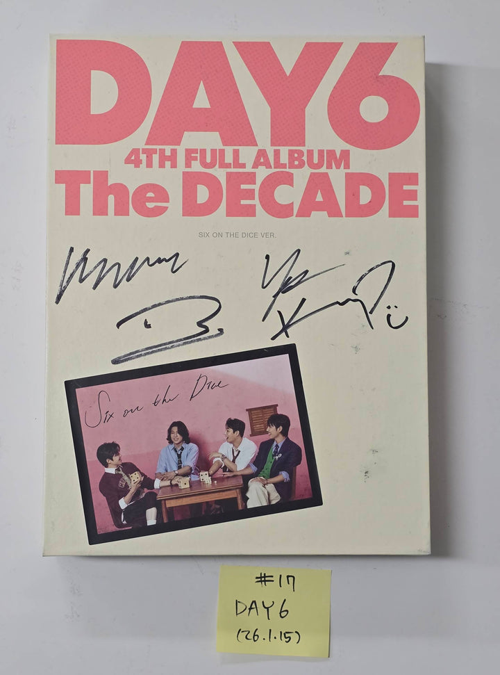 KickFlip "Flip it, Kick it!", DAY6 "The DECADE" - Hand Autographed(Signed) Promo Album [26.1.15]