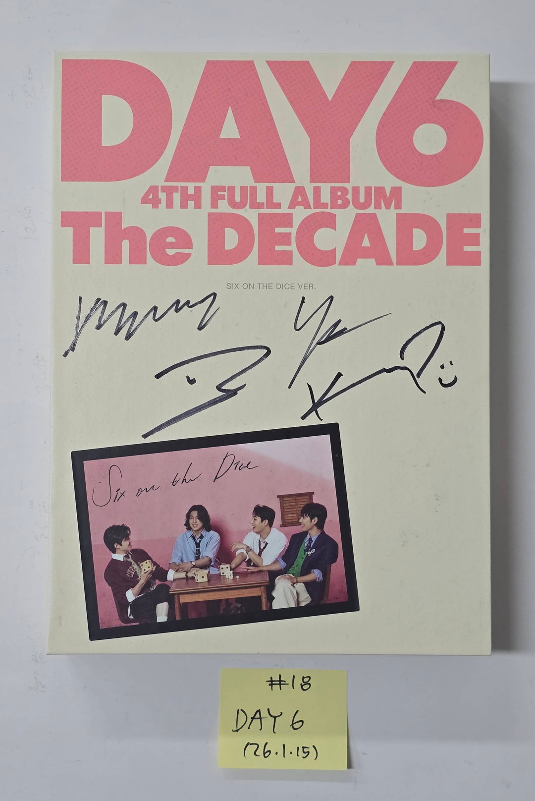 KickFlip "Flip it, Kick it!", DAY6 "The DECADE" - Hand Autographed(Signed) Promo Album [26.1.15]