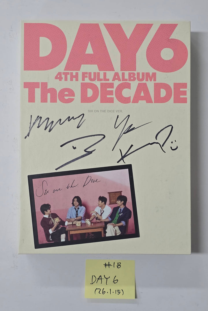 KickFlip "Flip it, Kick it!", DAY6 "The DECADE" - Hand Autographed(Signed) Promo Album [26.1.15]