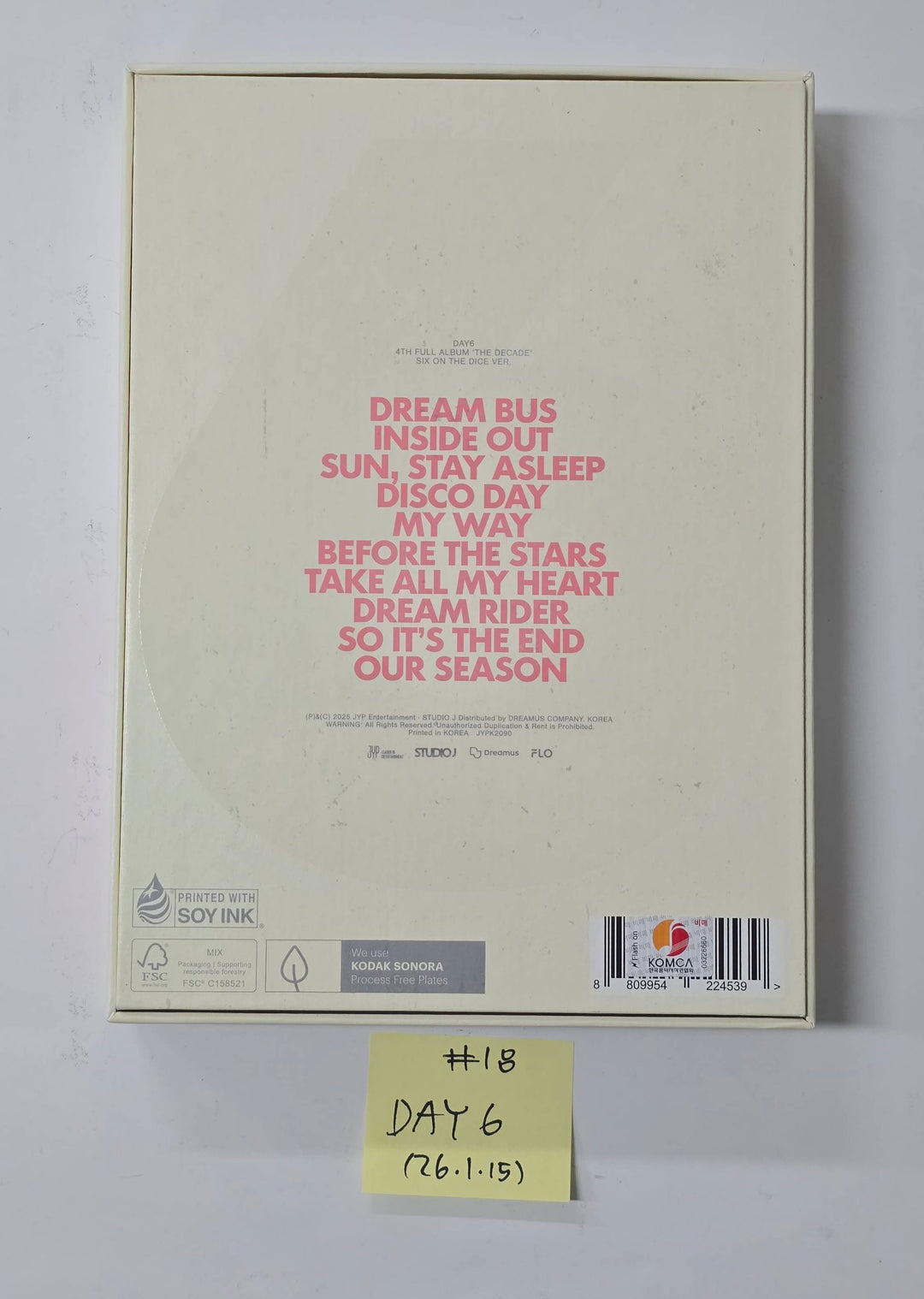 KickFlip "Flip it, Kick it!", DAY6 "The DECADE" - Hand Autographed(Signed) Promo Album [26.1.15]