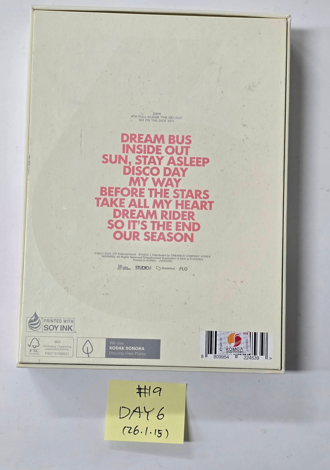 KickFlip "Flip it, Kick it!", DAY6 "The DECADE" - Hand Autographed(Signed) Promo Album [26.1.15]