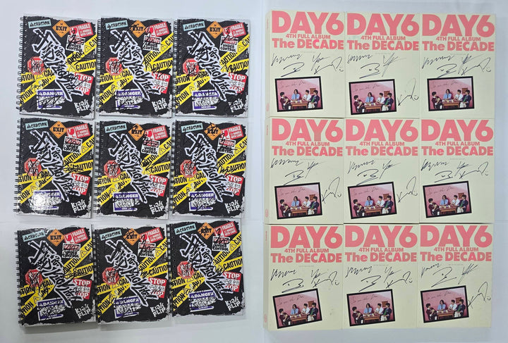 KickFlip "Flip it, Kick it!", DAY6 "The DECADE" - Hand Autographed(Signed) Promo Album [26.1.15]