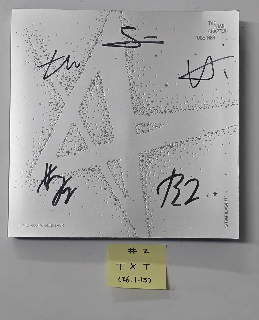 TXT "TOGETHER & SANCTUARY & FREEFALL" - Hand Autographed(Signed) Promo Album [26.1.15]