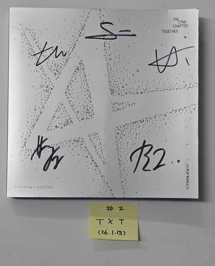TXT "TOGETHER & SANCTUARY & FREEFALL" - Hand Autographed(Signed) Promo Album [26.1.15]
