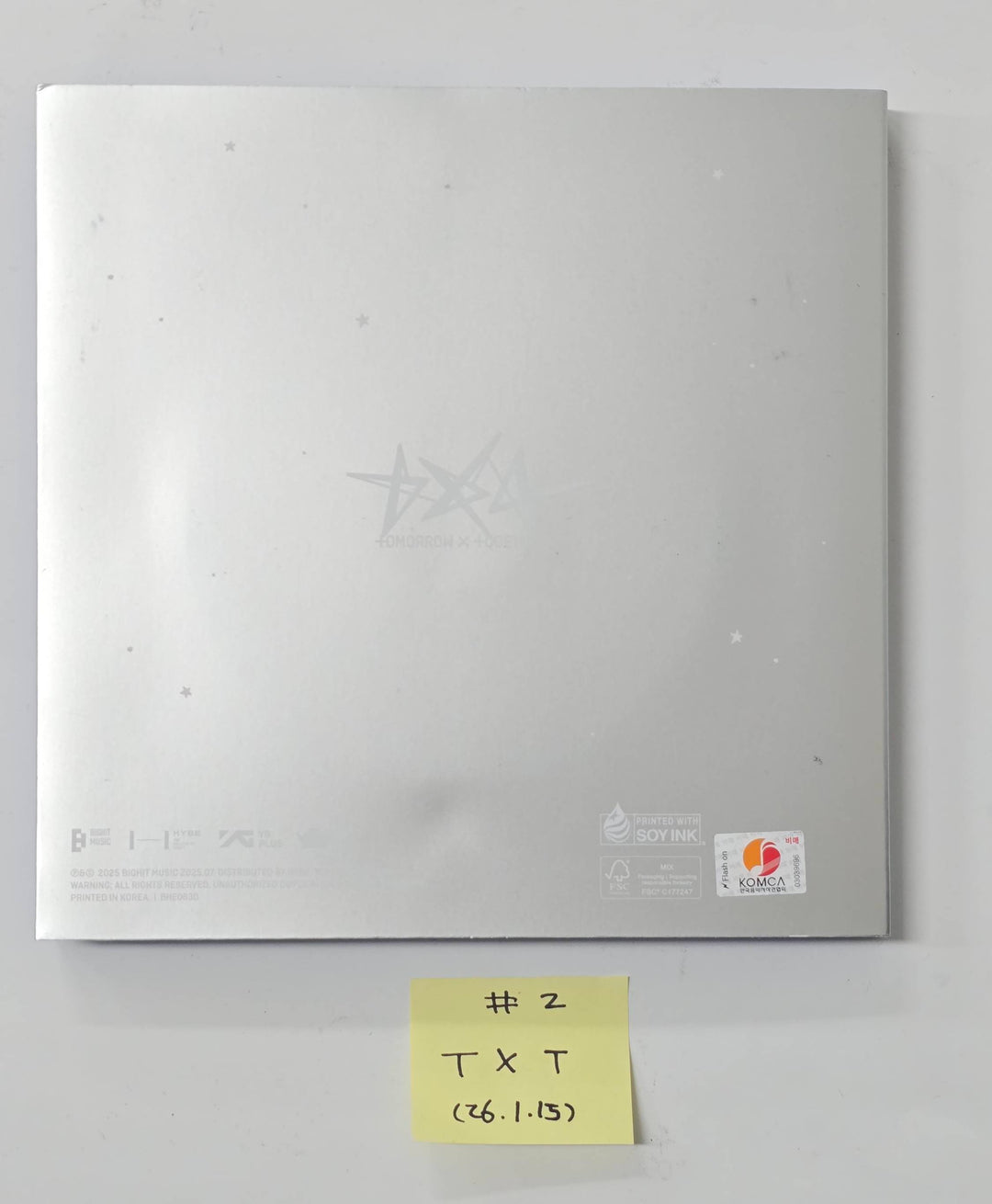 TXT "TOGETHER & SANCTUARY & FREEFALL" - Hand Autographed(Signed) Promo Album [26.1.15]