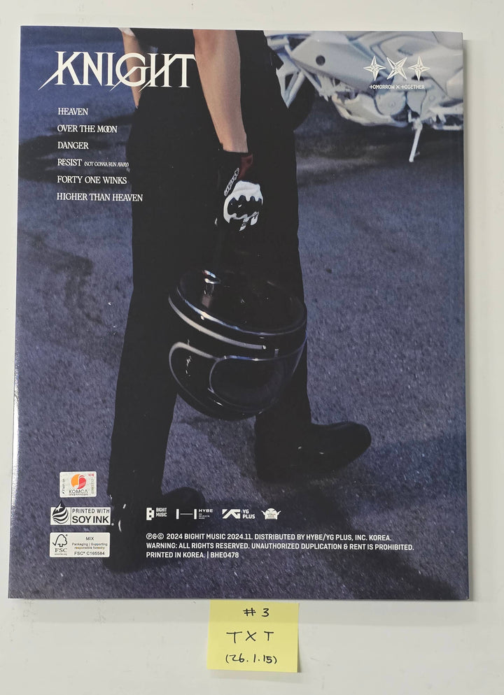 TXT "TOGETHER & SANCTUARY & FREEFALL" - Hand Autographed(Signed) Promo Album [26.1.15]