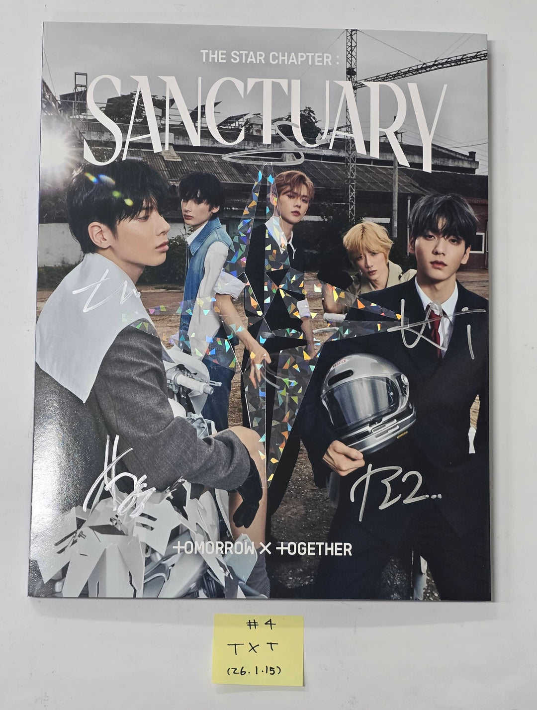TXT "TOGETHER & SANCTUARY & FREEFALL" - Hand Autographed(Signed) Promo Album [26.1.15]