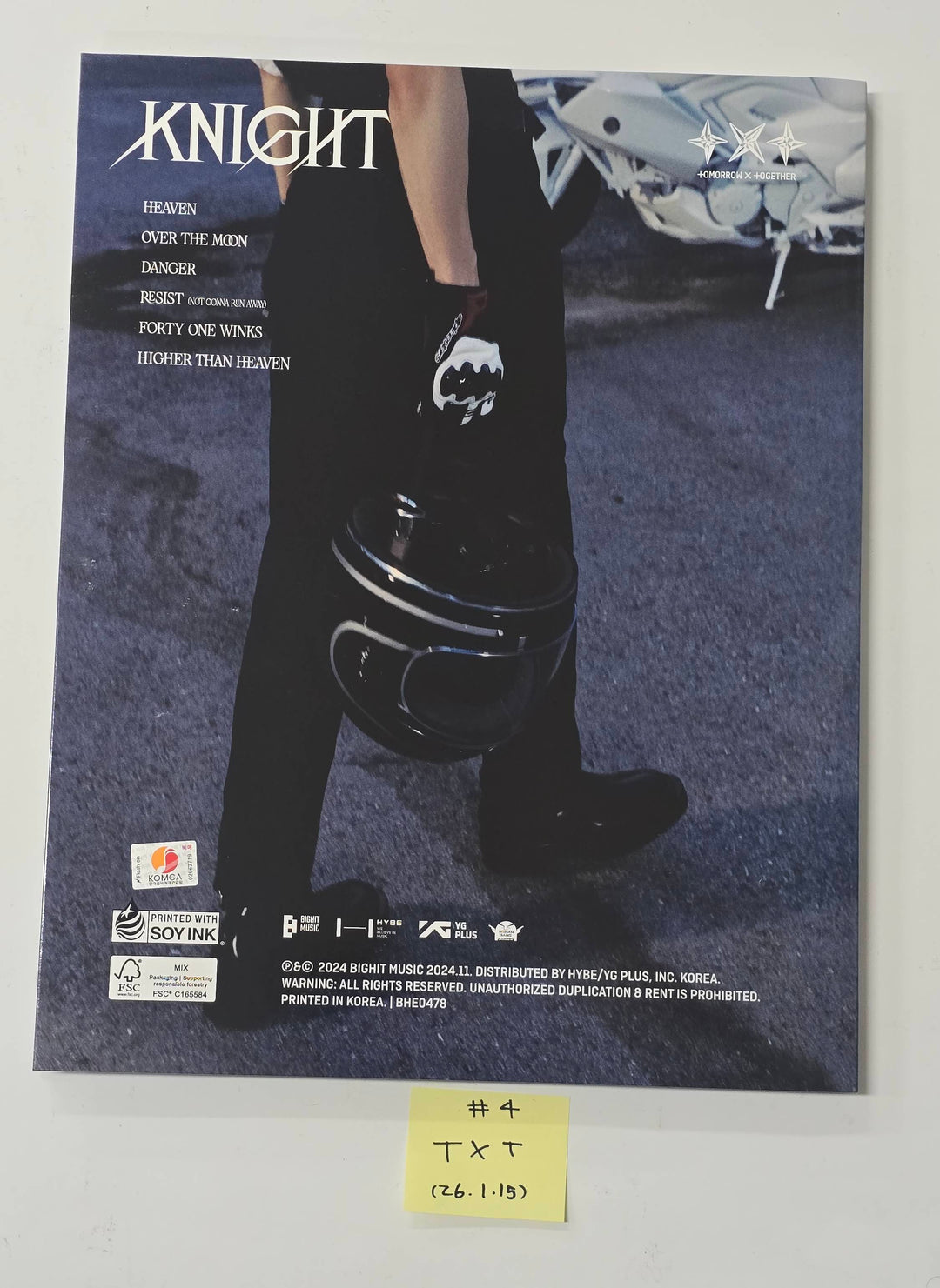 TXT "TOGETHER & SANCTUARY & FREEFALL" - Hand Autographed(Signed) Promo Album [26.1.15]