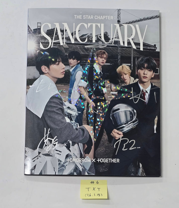 TXT "TOGETHER & SANCTUARY & FREEFALL" - Hand Autographed(Signed) Promo Album [26.1.15]