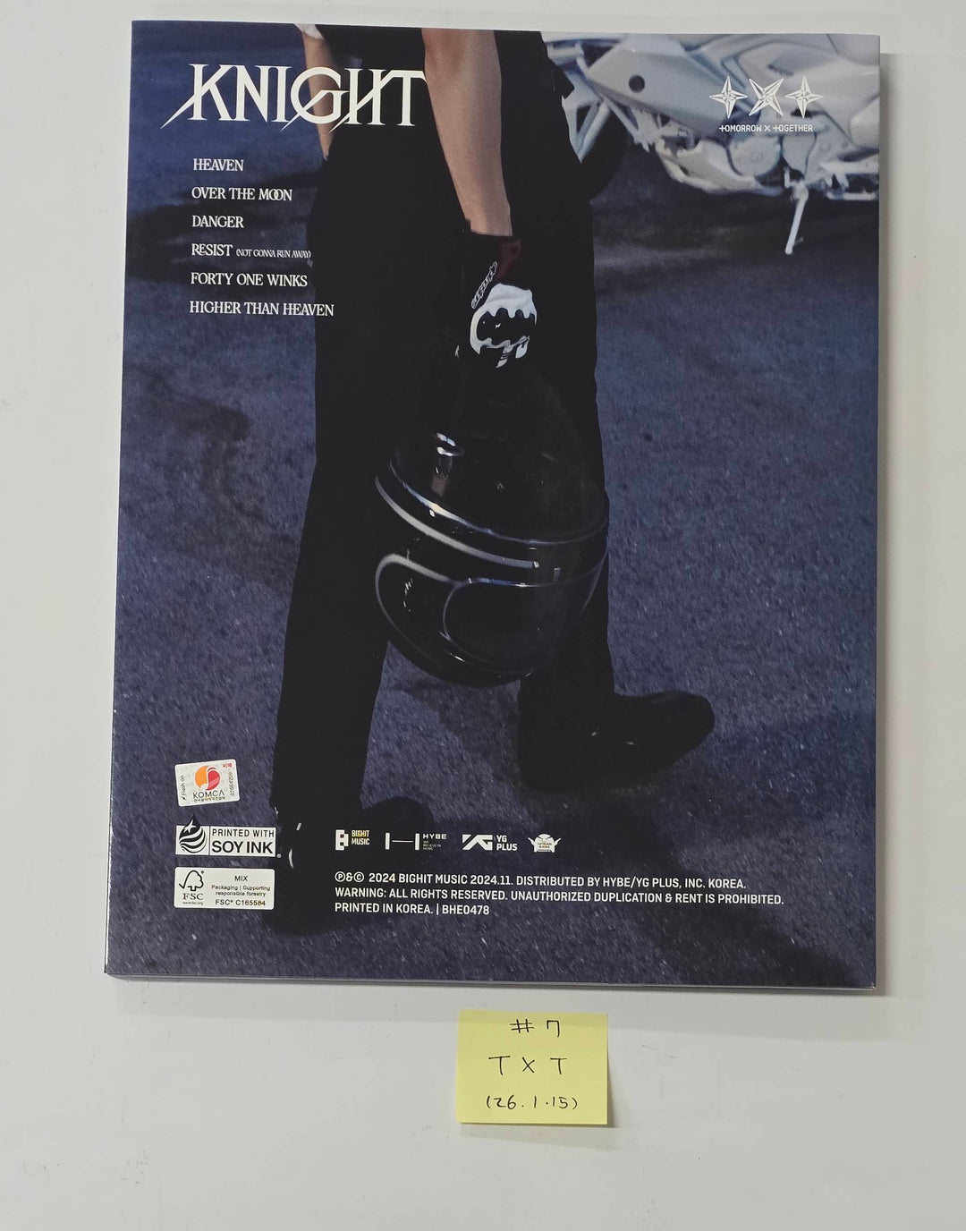 TXT "TOGETHER & SANCTUARY & FREEFALL" - Hand Autographed(Signed) Promo Album [26.1.15]