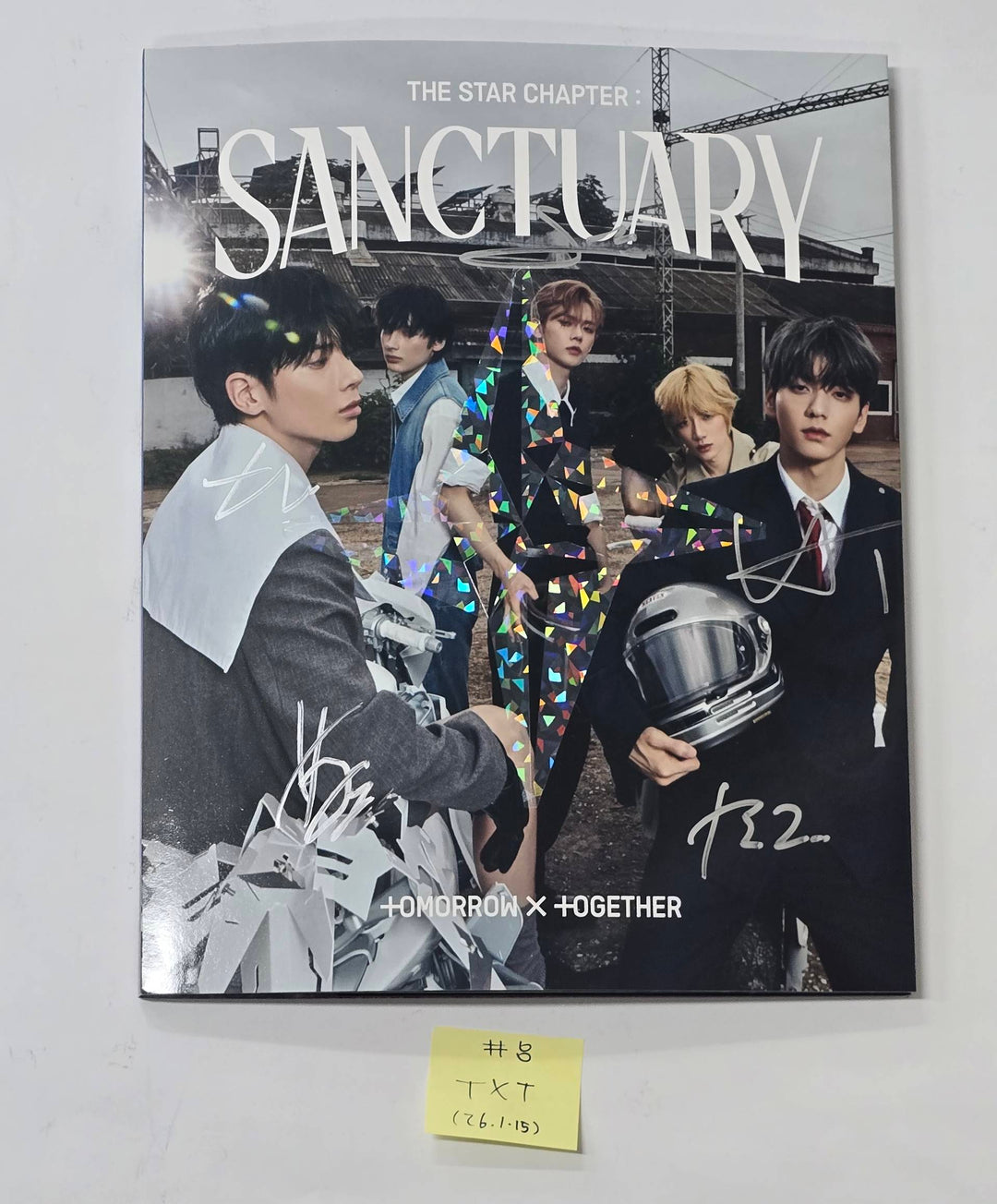 TXT "TOGETHER & SANCTUARY & FREEFALL" - Hand Autographed(Signed) Promo Album [26.1.15]