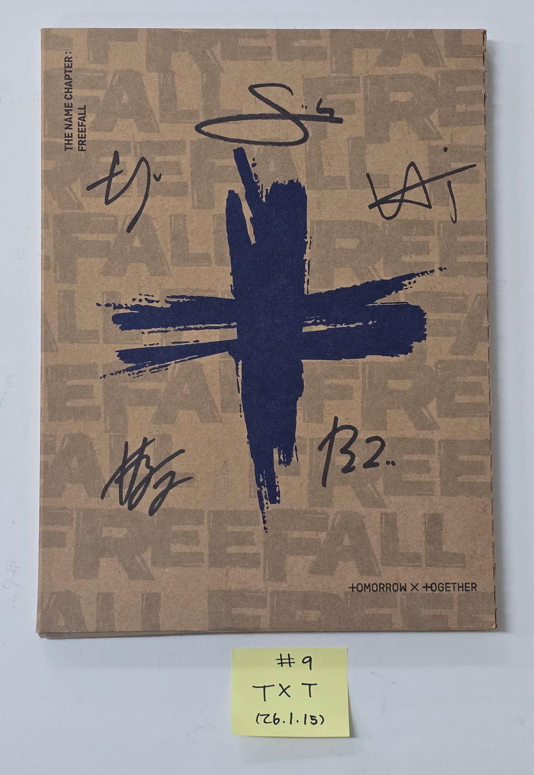 TXT "TOGETHER & SANCTUARY & FREEFALL" - Hand Autographed(Signed) Promo Album [26.1.15]