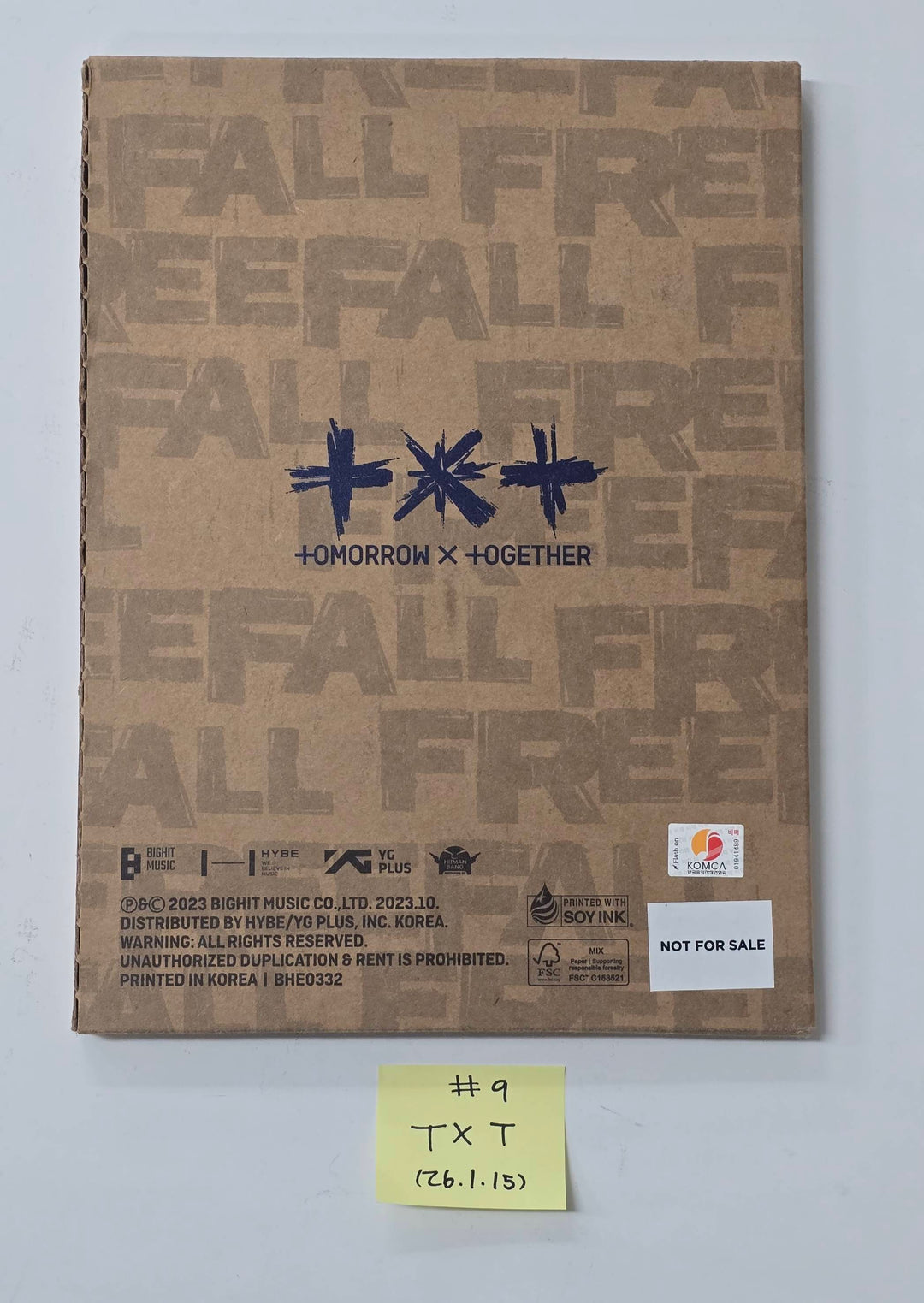 TXT "TOGETHER & SANCTUARY & FREEFALL" - Hand Autographed(Signed) Promo Album [26.1.15]