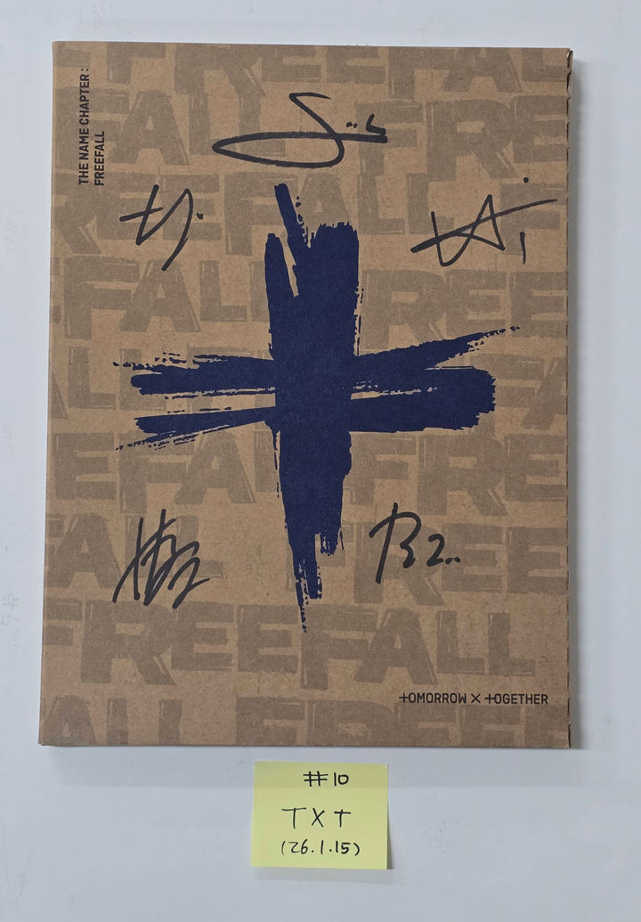TXT "TOGETHER & SANCTUARY & FREEFALL" - Hand Autographed(Signed) Promo Album [26.1.15]