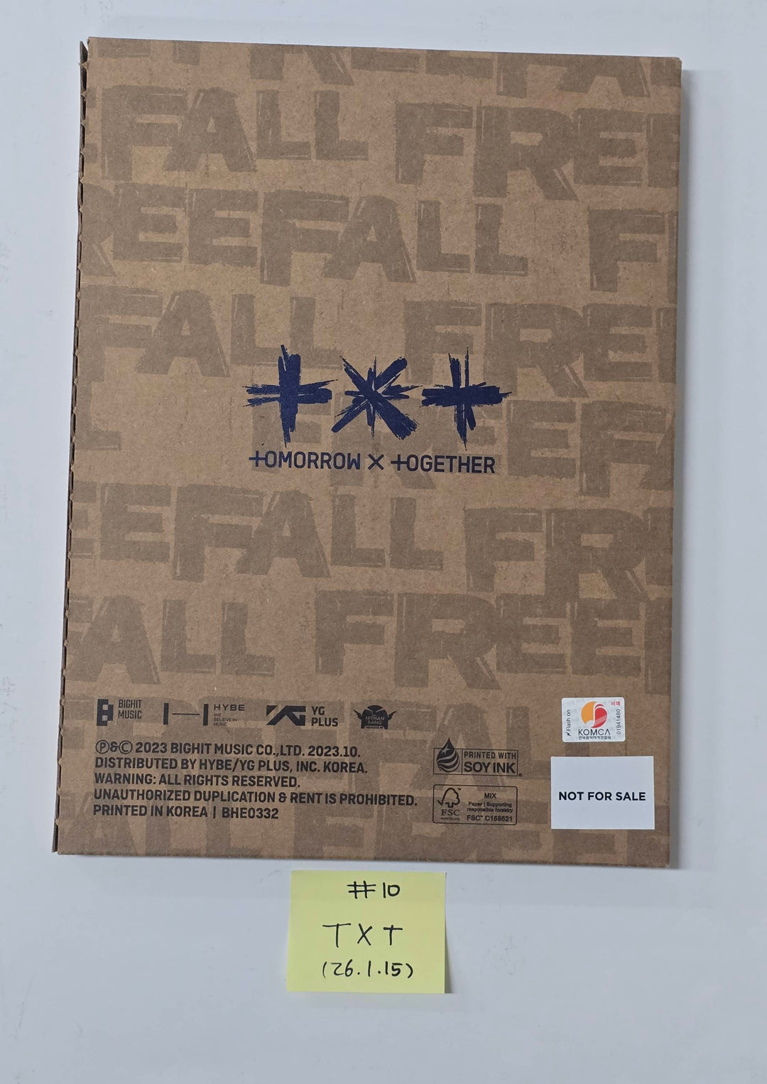 TXT "TOGETHER & SANCTUARY & FREEFALL" - Hand Autographed(Signed) Promo Album [26.1.15]